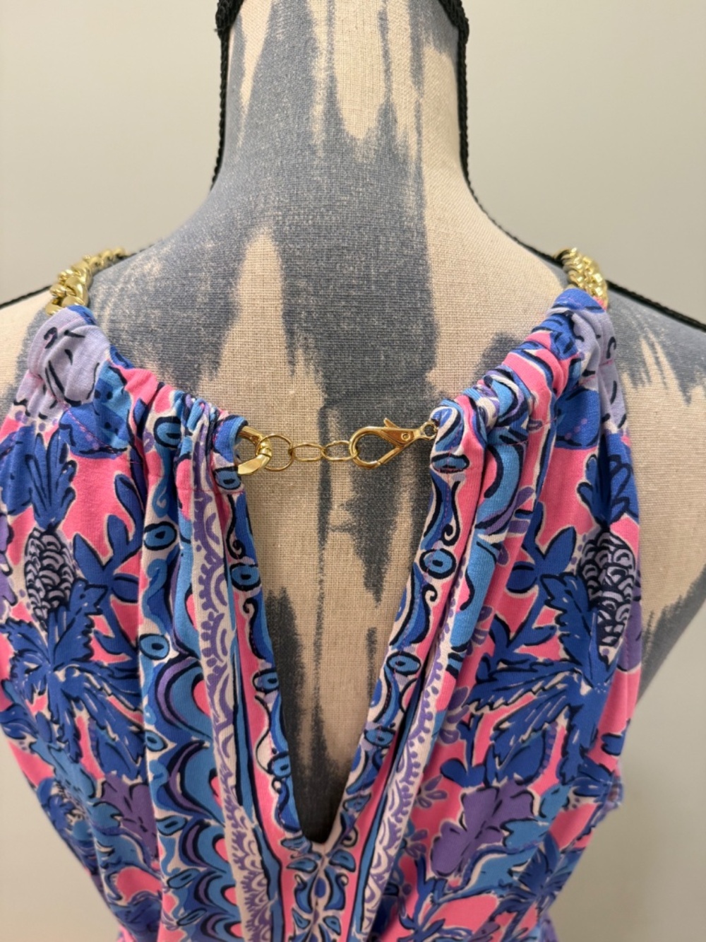 Lilly Pulitzer Bingham Maxi Dress Palm Paradise Size XL - Picture 7 of 11